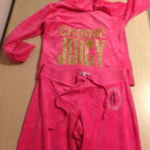 Pink Juicy Couture sweatsuit