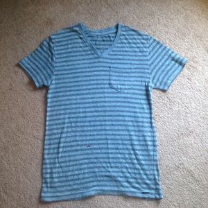 Blue striped shirt