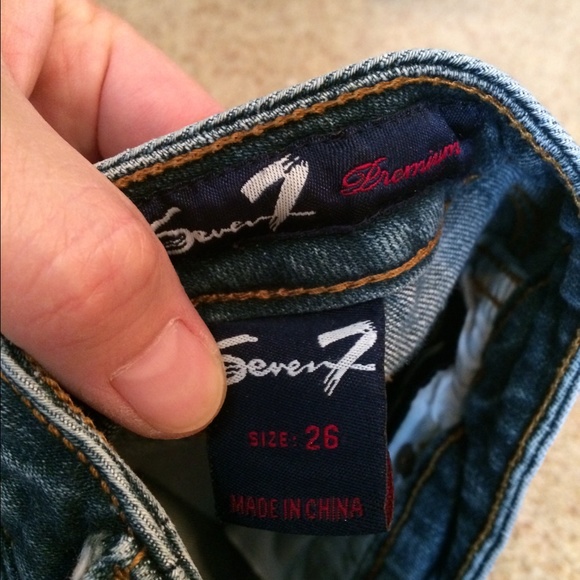 Seven 7 jean. Right below knee length
