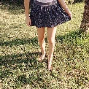 Cheetah print skirt