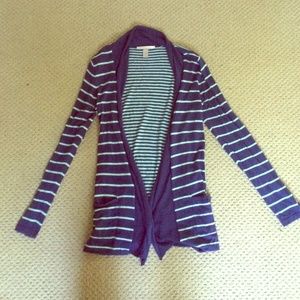 Blue striped VS sweater