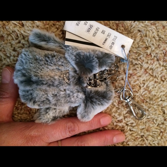 Real fur key chain
