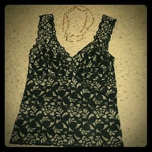 WHBM Lace Top