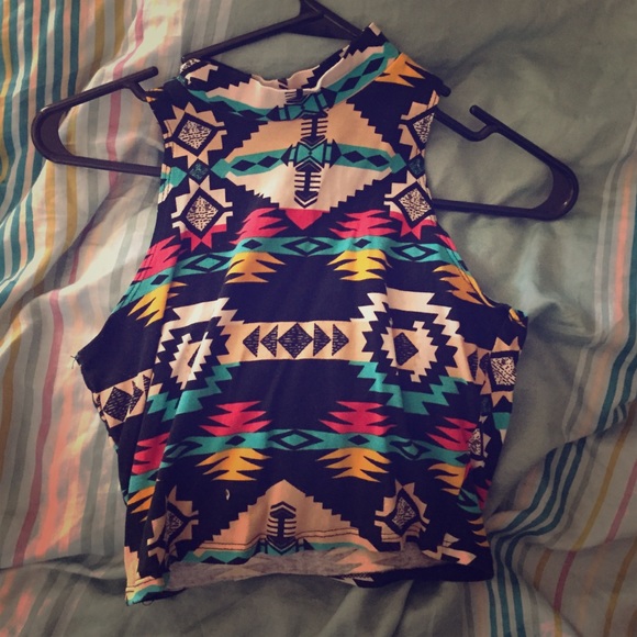 Aztec crop top
