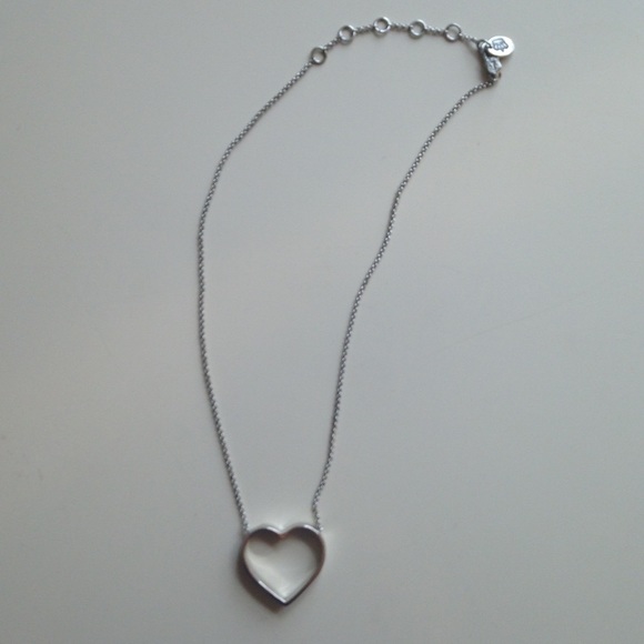 Silver Juicy Couture Heart Necklace