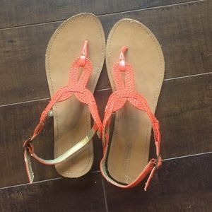 Orange Merona sandals