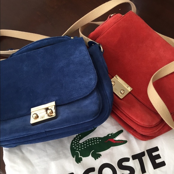 2 Lacoste L!VE Suede crossbody bags