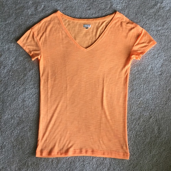 Bright Orange V-Neck