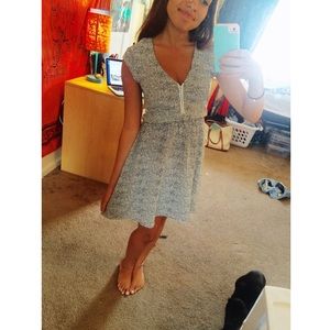 Black & white printed dress