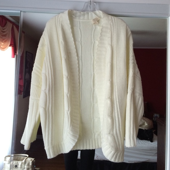 White Knit Cardigan