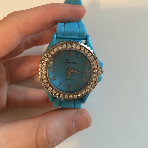 silicone watch with gems