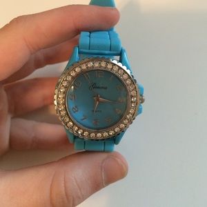 silicone watch with gems