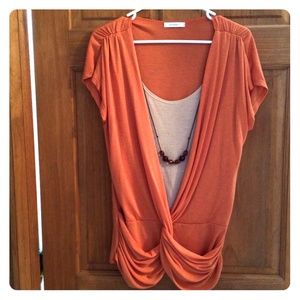 Dress Barn Mock Layer Top NWOT