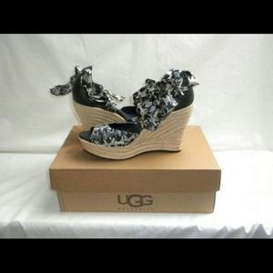 NIB UGG Lucianna Espadrille Black IKAT SZ 11