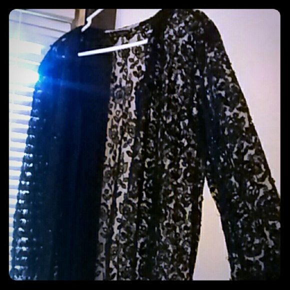 Black Lace Over Coat