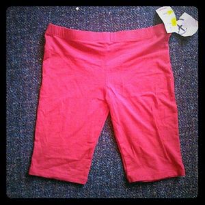 Steve Madden red biker shorts