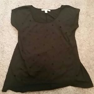 Black cut out star shirt