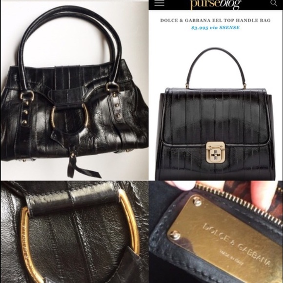 LAST DAY❗️Dolce & Gabbana Top Handle Eel Skin Bag - Picture 2 of 4