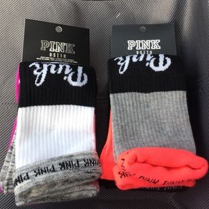 PINK socks! Knee high. Brand new!