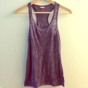 BDG purple burnout racerback tank