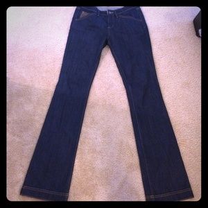 BCBG High Waisted Flare Jeans