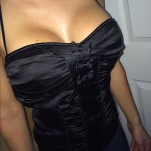 Bebe tuxedo tube top