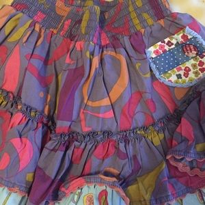 Matilda Jane girls size 6 ruffle skirt