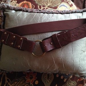 Brown high waist belt