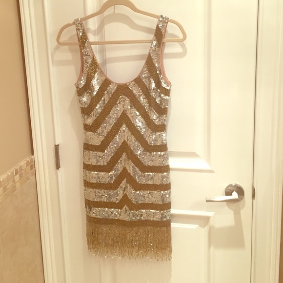 BEBE mini sequin dress