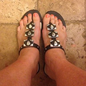 Black Calvin Klein Sandals
