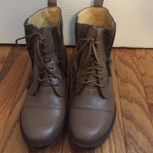 Vince Camuto combat booties