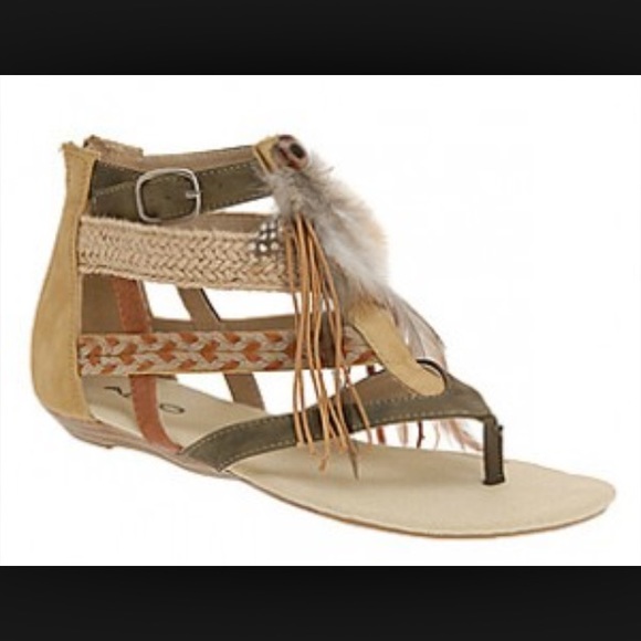 feather sandals aldo
