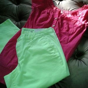 GAP Skinny Mini Jeans *Neon Electric*