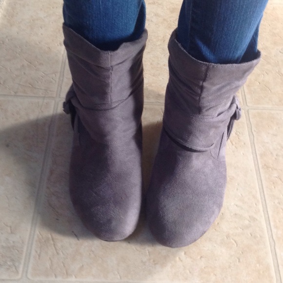 Adorable Grey Booties