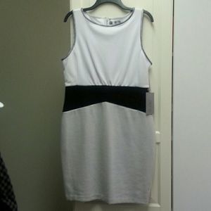 White/Black/Grey Jennifer Lopez dress NWT