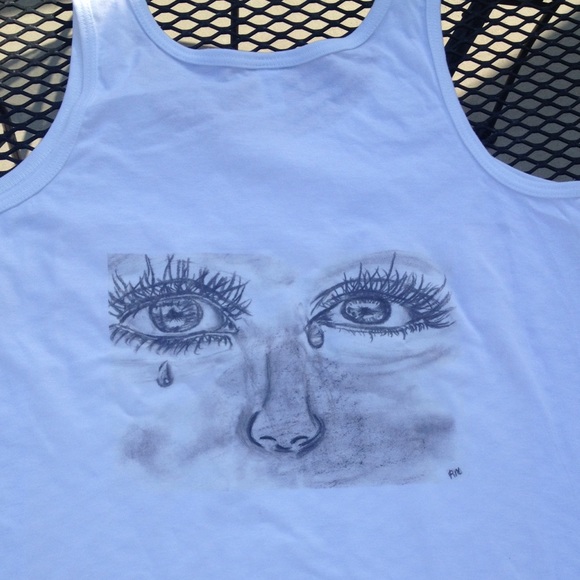 Tops - Hand drawn tank top💞