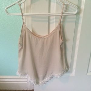 Creme colored top size small