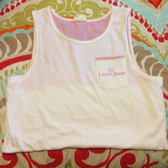 Lauren James Seersucker Tank