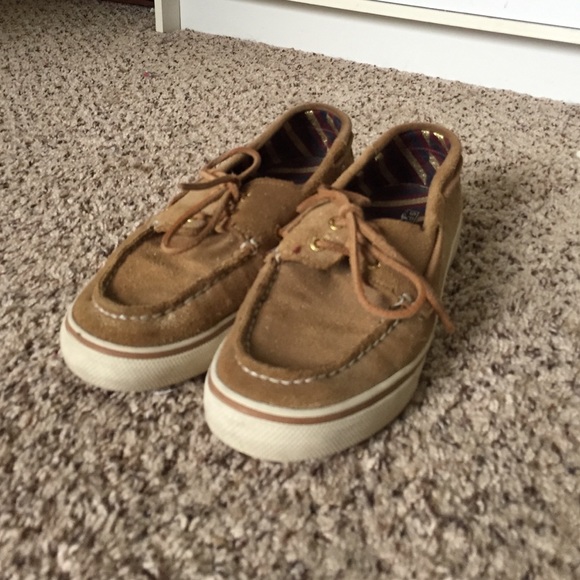 Sparkly Tan Woman's Sperry