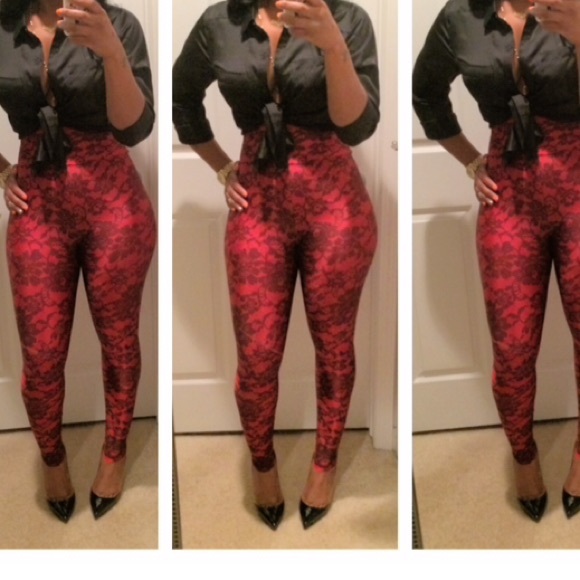 American Apparel Other - High Waist Leggings/Pin stripe shorts. Bundle!