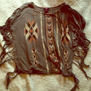 Fringed top