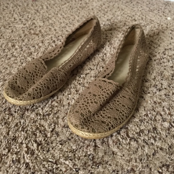 Lace Crochet Flats Slippers