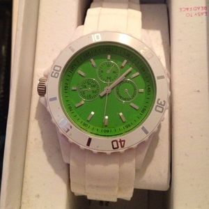 White & Green Watch *UNDER PANDORA FOR VIEWING*