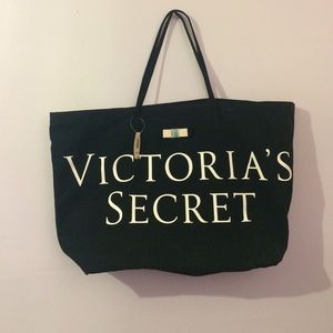 Victoria's Secret tote bag.