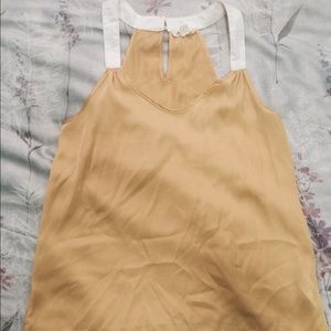 F21 Gold halter blouse