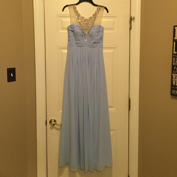 Ice blue prom dress
