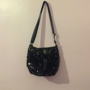 black over the shoulder purse.
