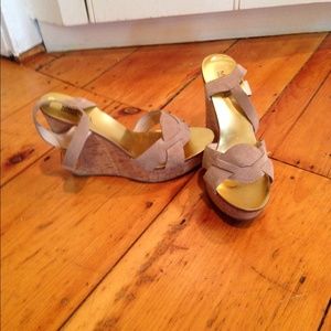 Michael Kors cork wedge sandals