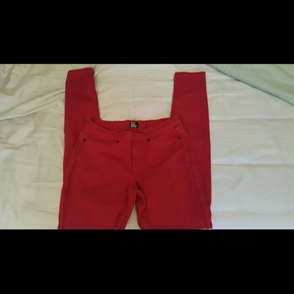 Red Hue Jeggings
