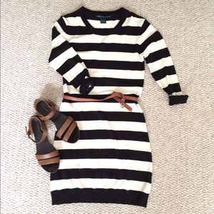French Connection Striped Sweater Dress